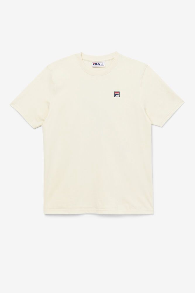 Fila T-Shirt Quartz Mens Beige - India XZH-280197